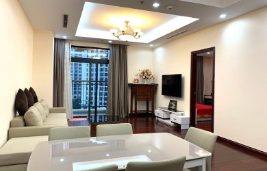 Không gian phòng khách căn hộ 2 ngủ toà R4
