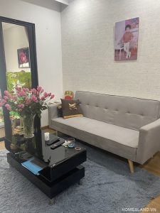 Bộ bàn ghế Sofa phòng khách của căn hộ 55m2 toà R6 cho thuê